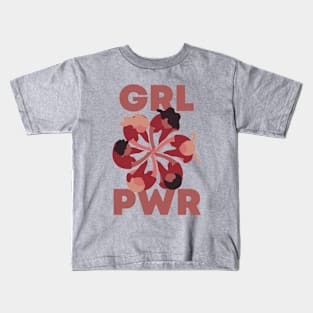 Grl pwr Feminist Feminism Women Rights Equality Kids T-Shirt